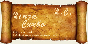 Minja Cumbo vizit kartica